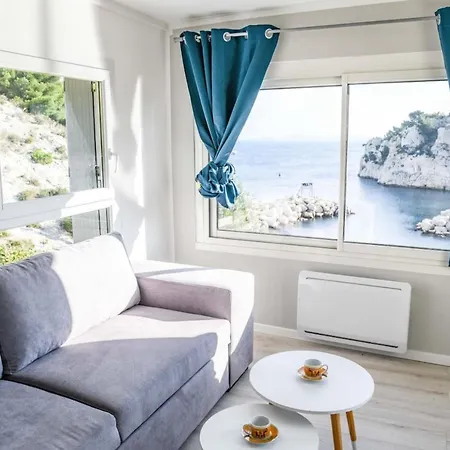 Pieds Dans L'Eau - Terrasse Vue Mer 2 Chambres Le Rove Exterior photo
